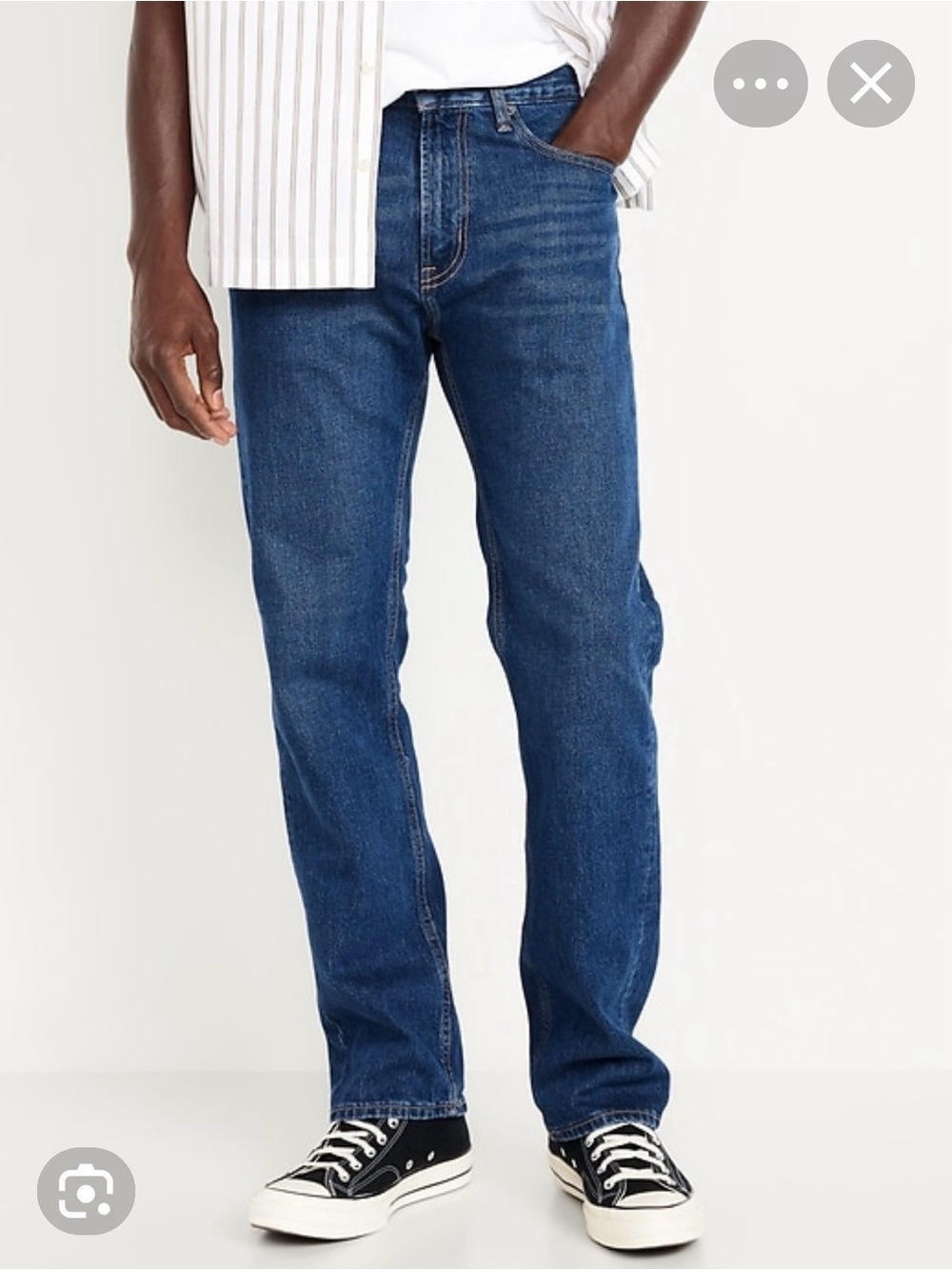 Old Navy Men's Straight Flex  Jeans in Blue Denim